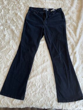 Signature by Levi Strauss Dark Navy Flare Wide-Leg Jeans